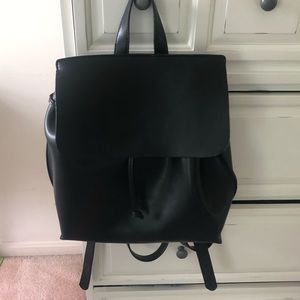 Leather backpack